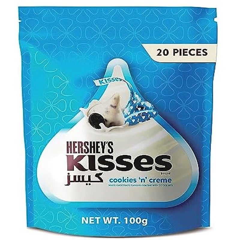 هيرشي كيسز كوكيز وكريم، 100 جرام